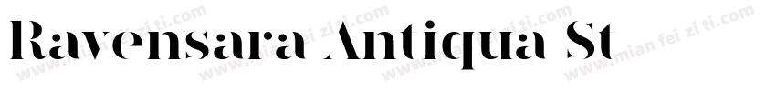 Ravensara Antiqua St字体转换